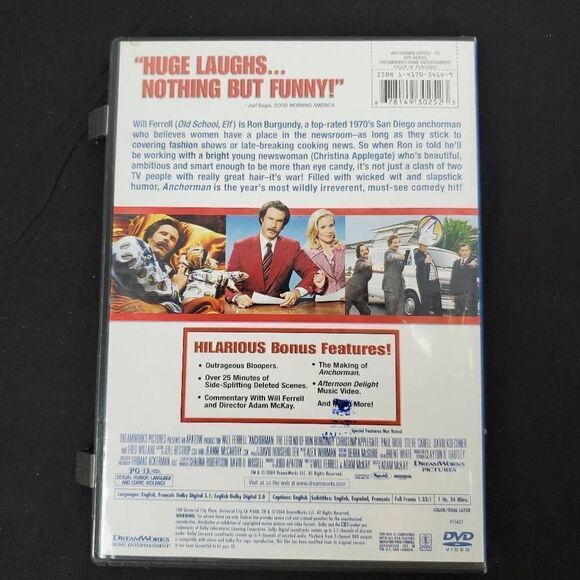 Anchorman 2004 Film, DVD Movie - Picture 4 of 4